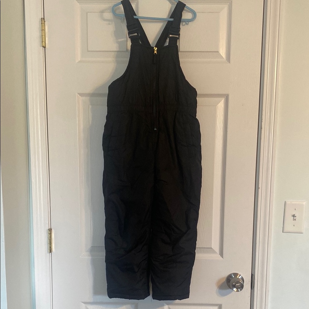 Black Snow Bib Overalls